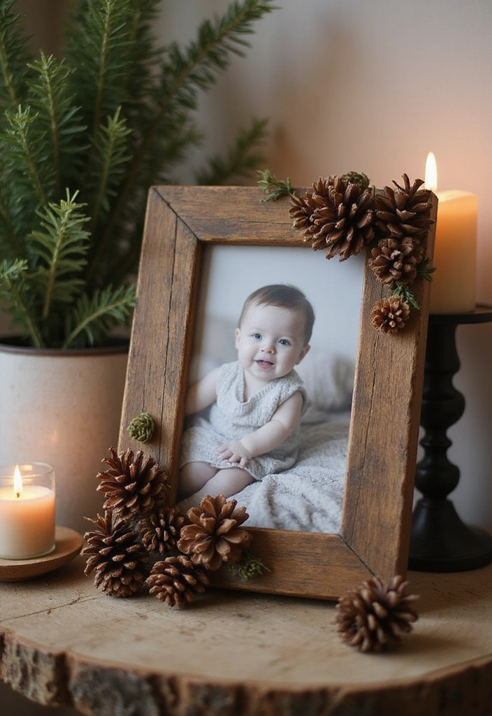 15 Stunning Pine Cone Crafts That Will Transform Your Home Decor! - 14. Pine Cone Picture Frames