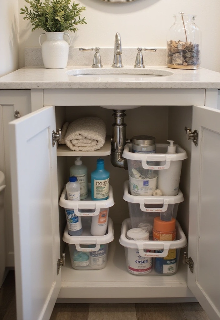 18 Luxurious Bathroom Storage Ideas That Make Your Space Feel Like a Spa! - 3. Under-Sink Storage Solutions