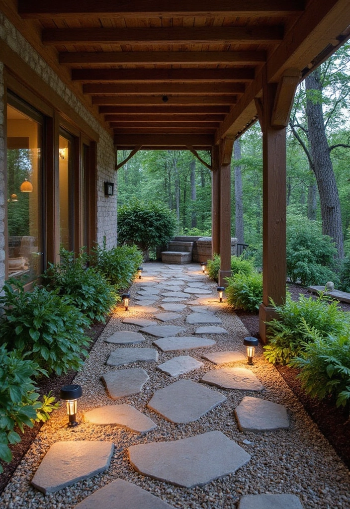 19 Unique Under Deck Landscaping Ideas for a Cool and Cozy Retreat! - 11. Artistic Pathway with Stones