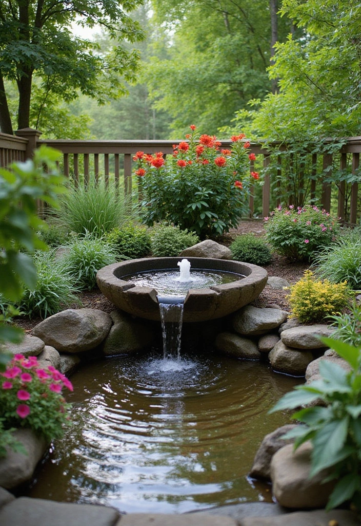 20 DIY Under Deck Landscape Projects That Won't Break the Bank (You’ll Love #16!) - 10. Water Feature