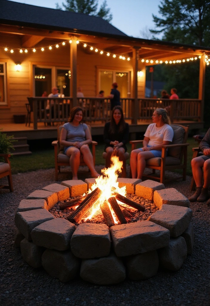 20 DIY Under Deck Landscape Projects That Won't Break the Bank (You’ll Love #16!) - 12. DIY Fire Pit
