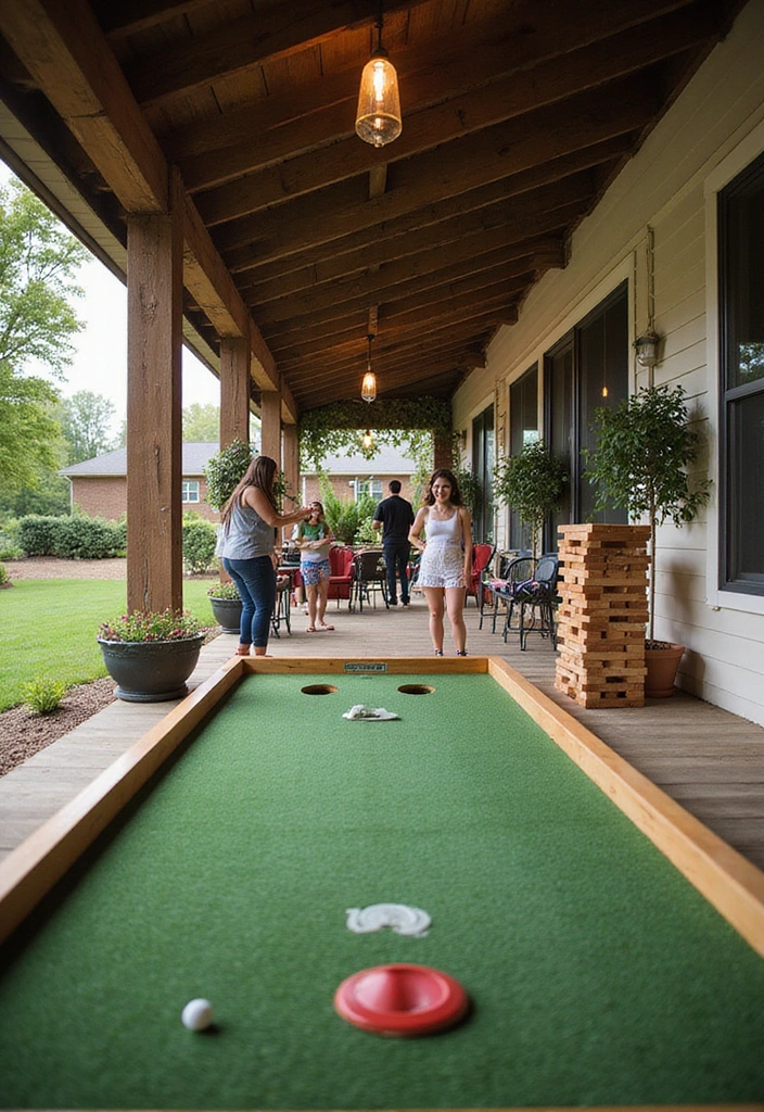20 DIY Under Deck Landscape Projects That Won't Break the Bank (You’ll Love #16!) - 19. Outdoor Games Area