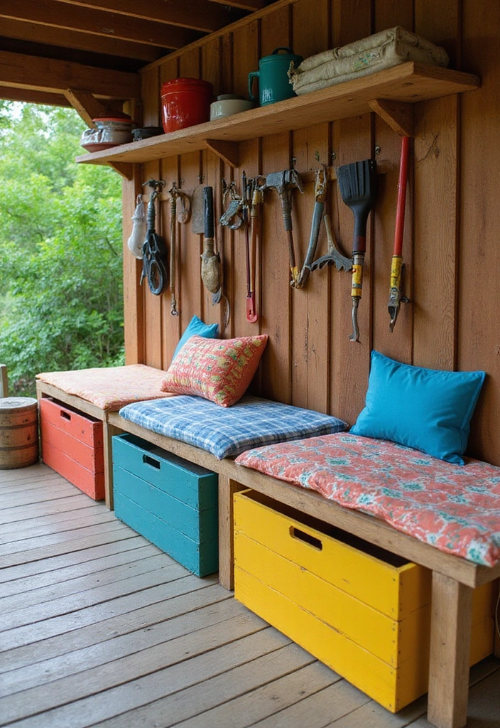 20 DIY Under Deck Landscape Projects That Won't Break the Bank (You’ll Love #16!) - 5. Under Deck Storage Solutions