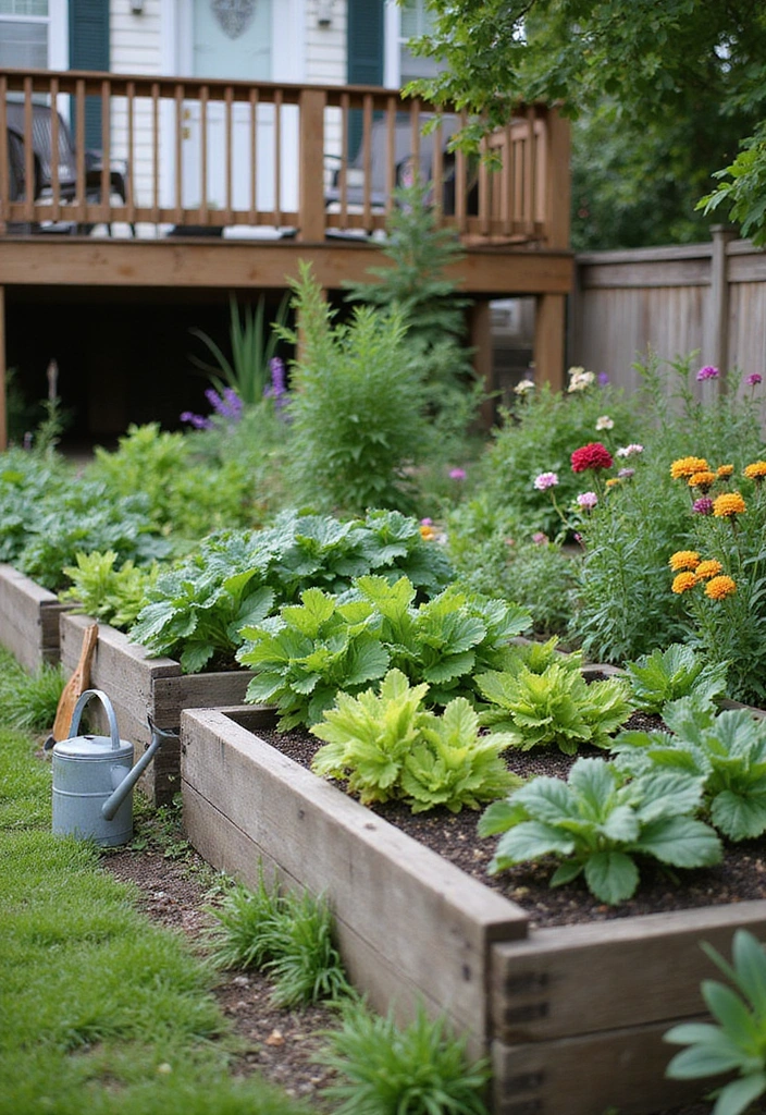 20 DIY Under Deck Landscape Projects That Won't Break the Bank (You’ll Love #16!) - 6. Edible Garden Beds