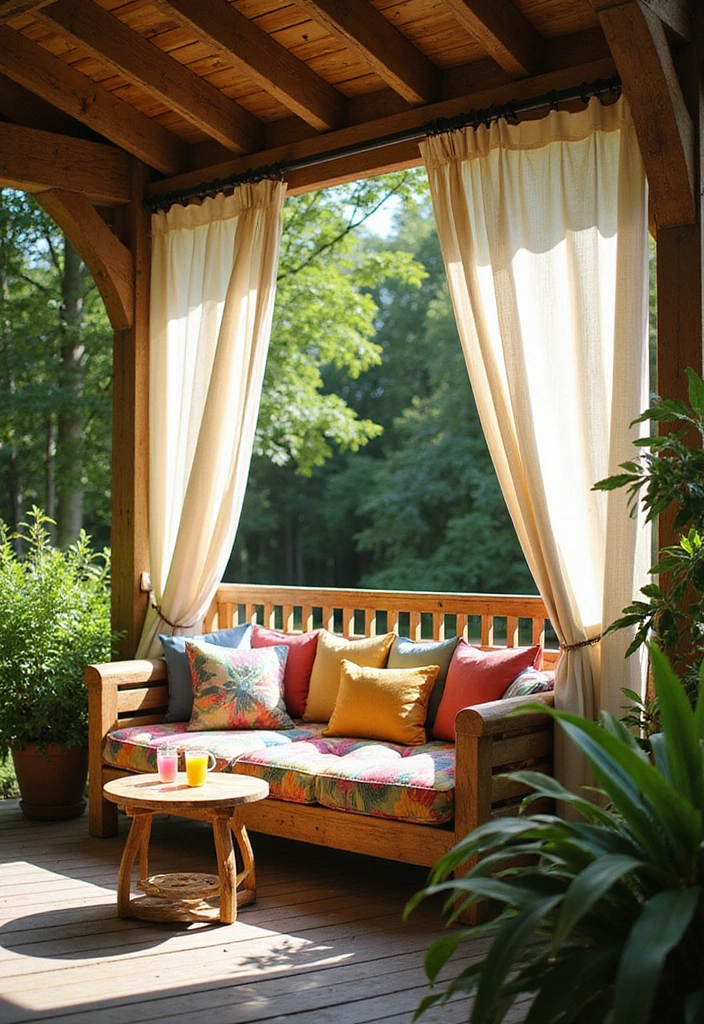 20 DIY Under Deck Landscape Projects That Won't Break the Bank (You’ll Love #16!) - 7. Shaded Seating Area