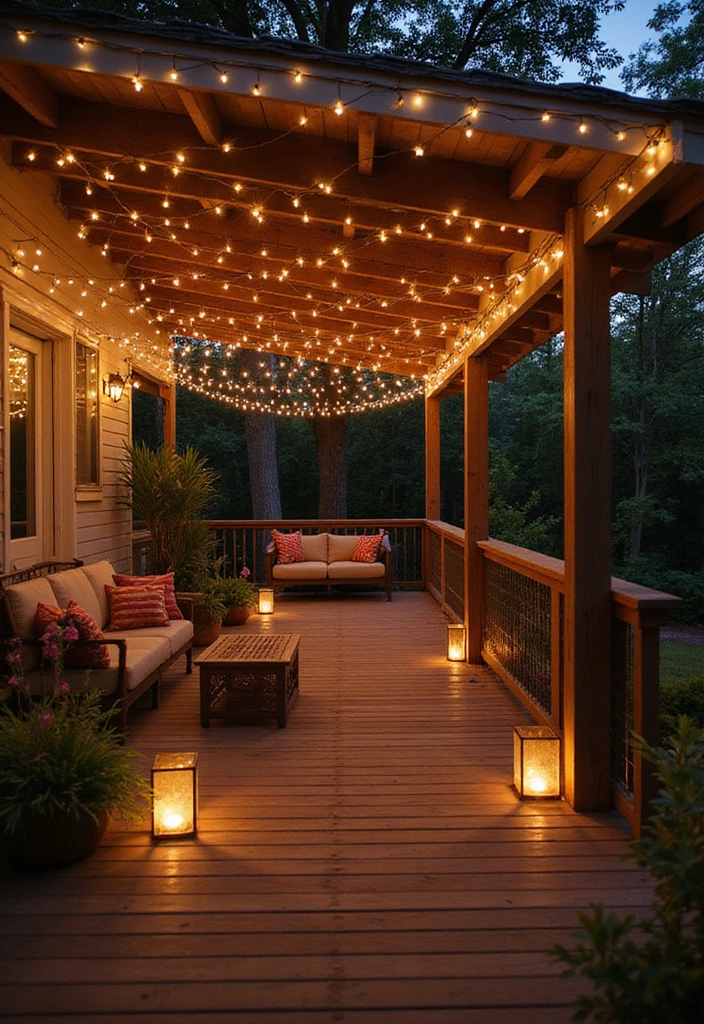 20 DIY Under Deck Landscape Projects That Won't Break the Bank (You’ll Love #16!) - 9. Outdoor Lighting