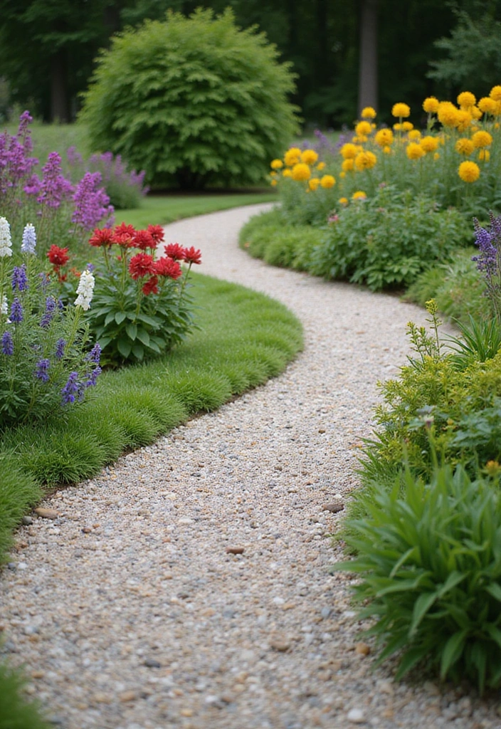 21 Budget-Friendly Paver Walkway Ideas That Look Like a Million Bucks (Wait Until You See #12!) - 10. Simple Pebble Pathway