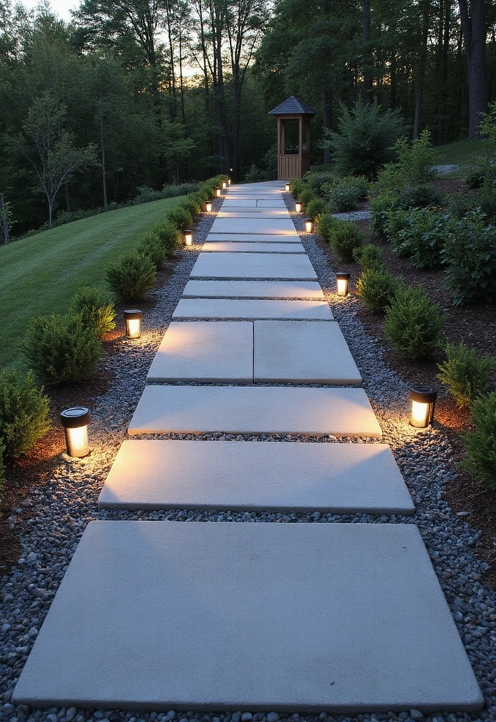 21 Budget-Friendly Paver Walkway Ideas That Look Like a Million Bucks (Wait Until You See #12!) - 2. Sleek Concrete Slabs