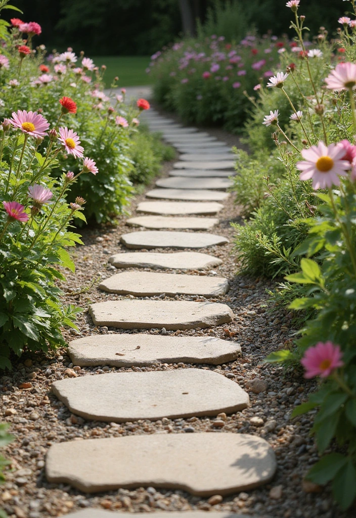21 Budget-Friendly Paver Walkway Ideas That Look Like a Million Bucks (Wait Until You See #12!) - 8. Rustic Flagstone Path