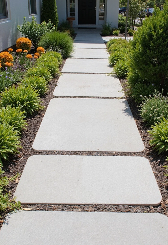 21 Budget-Friendly Paver Walkway Ideas That Look Like a Million Bucks (Wait Until You See #12!) - 9. Sleek Porcelain Pavers