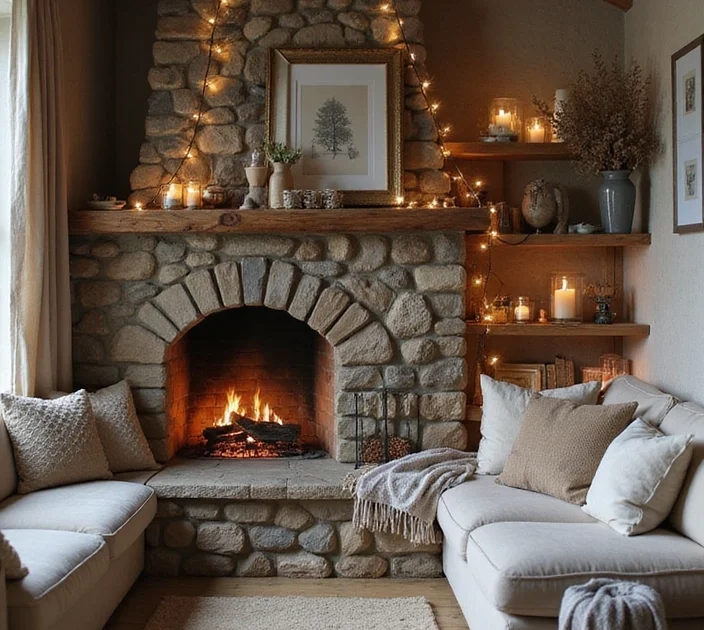 21 Rustic Fireplace Inspirations That Will Make Your Home Feel Like a Cozy Cabin!