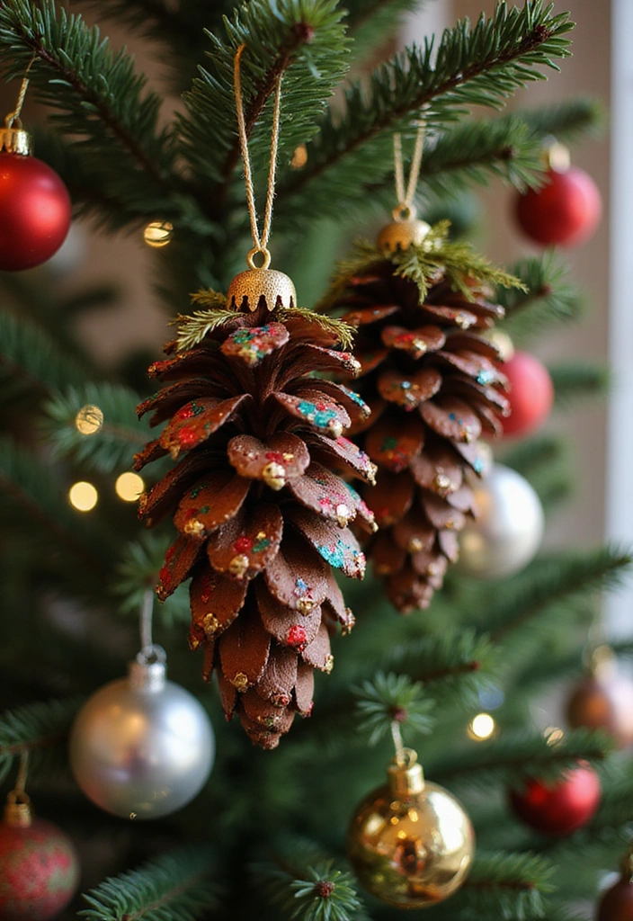 25 Handmade Pine Cone Ornaments That Will Make Your Tree Shine Bright This Christmas! - 11. Pine Cone Bell Ornaments
