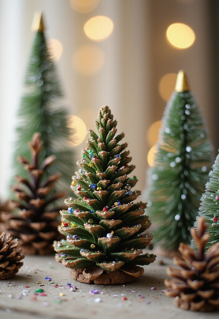 25 Handmade Pine Cone Ornaments That Will Make Your Tree Shine Bright This Christmas! - 14. Pine Cone Christmas Trees