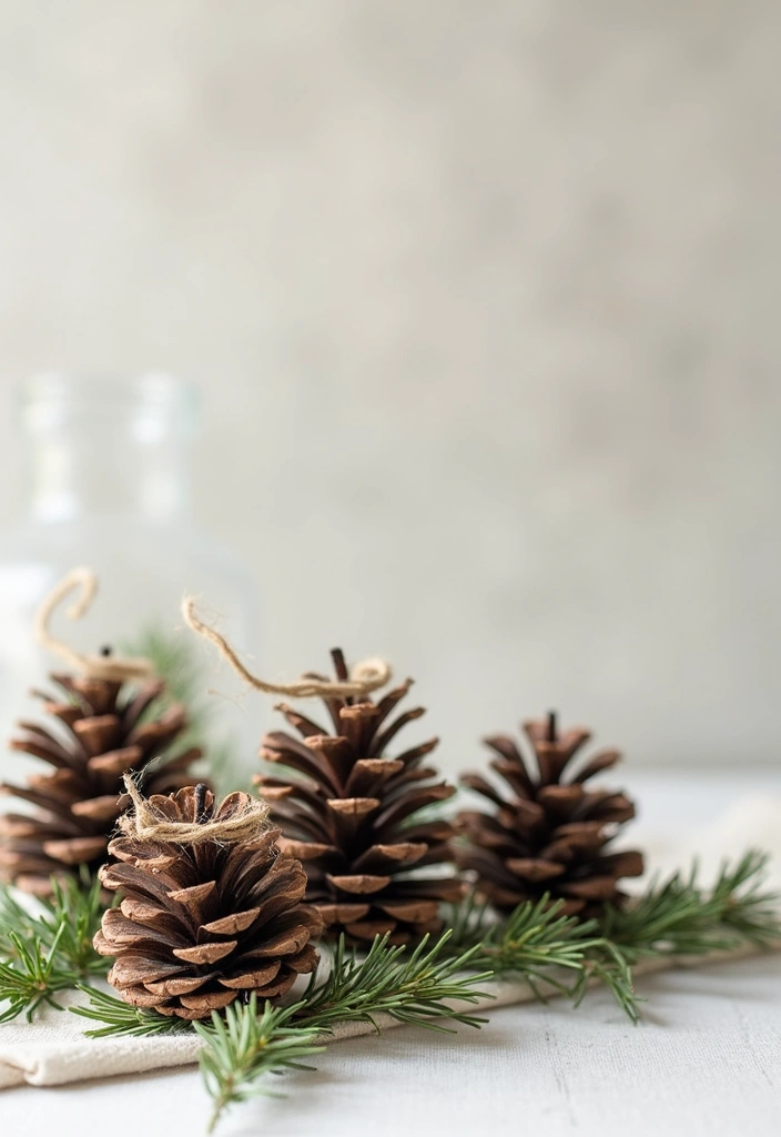 25 Handmade Pine Cone Ornaments That Will Make Your Tree Shine Bright This Christmas! - 18. Natural Pine Cone Ornaments