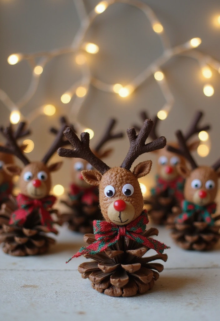 25 Handmade Pine Cone Ornaments That Will Make Your Tree Shine Bright This Christmas! - 4. Pine Cone Reindeer