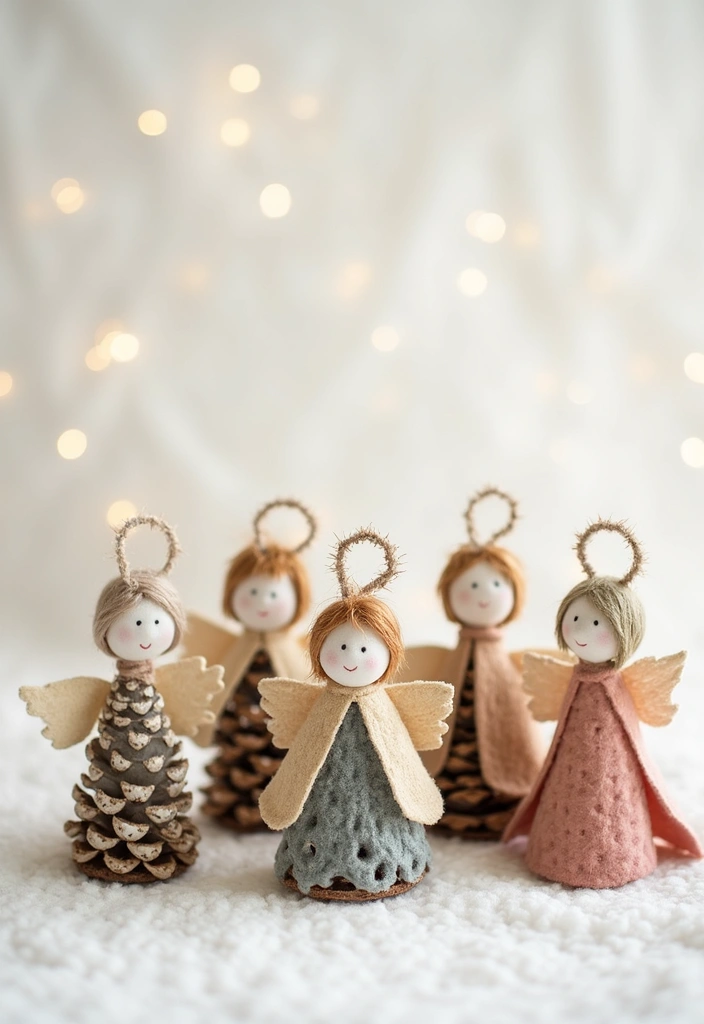 25 Handmade Pine Cone Ornaments That Will Make Your Tree Shine Bright This Christmas! - 7. Pine Cone Angels