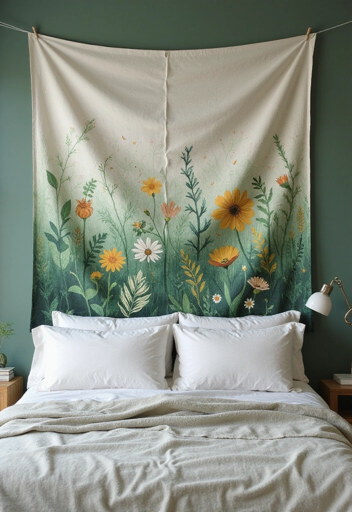 10 Cozy Textiles to Make Your Sage Green Bedroom Feel Like a Retreat! - 6. Wall Tapestries
