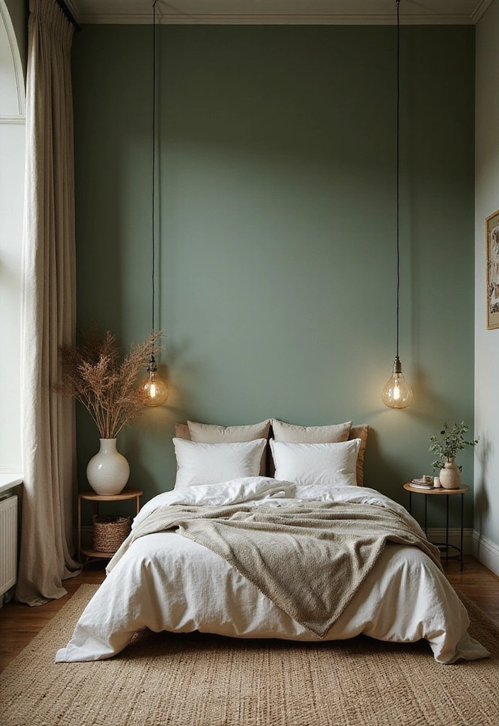 10 Gorgeous Sage Green Bedroom Paint Ideas That Will Make You Fall in Love with Your Walls! - 8. Sage Green and Earthy Tones