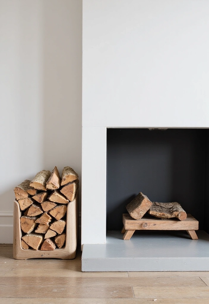 10 Minimalist Fall Fireplace Decor Ideas for a Chic Autumn Home! - 10. Cozy Firewood Stacks