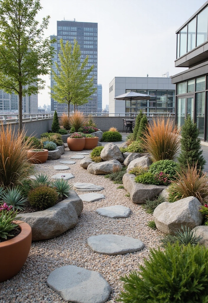 10 Modern Rock Garden Designs That Redefine Outdoor Elegance (Don't Miss #4!) - 4. The Chic Urban Escape
