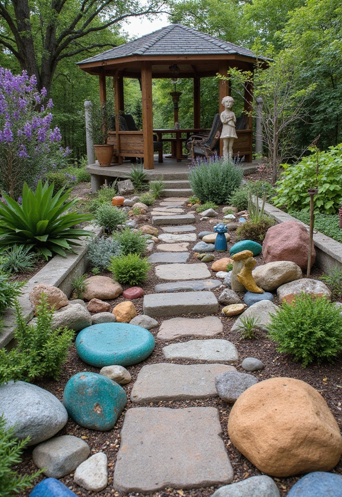 10 Modern Rock Garden Designs That Redefine Outdoor Elegance (Don't Miss #4!) - 8. Eclectic Fusion