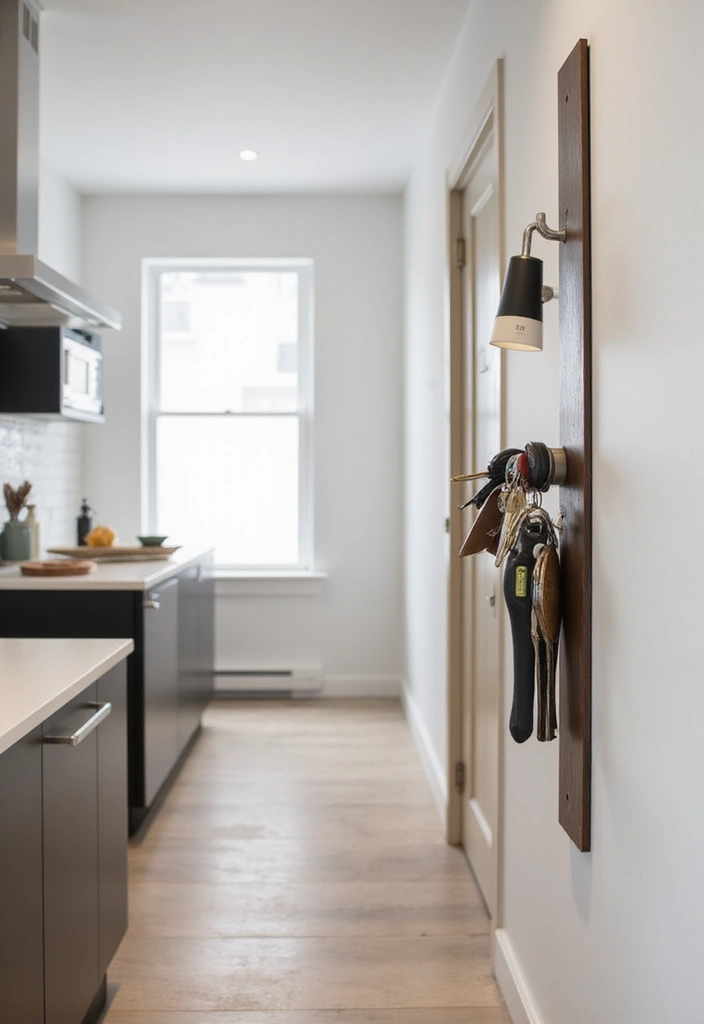 10 Multi-Functional DIY Key Holder Ideas That Do More Than Just Hold Keys (See #1!) - 2. Magnetic Knife Strip Key Holder