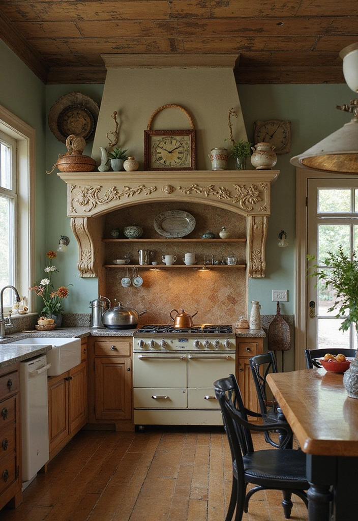 11 Kitchen Corbel Ideas That Are Both Functional and Stylish (You Won't Believe #7!) - 10. Corbels with Vintage Charm