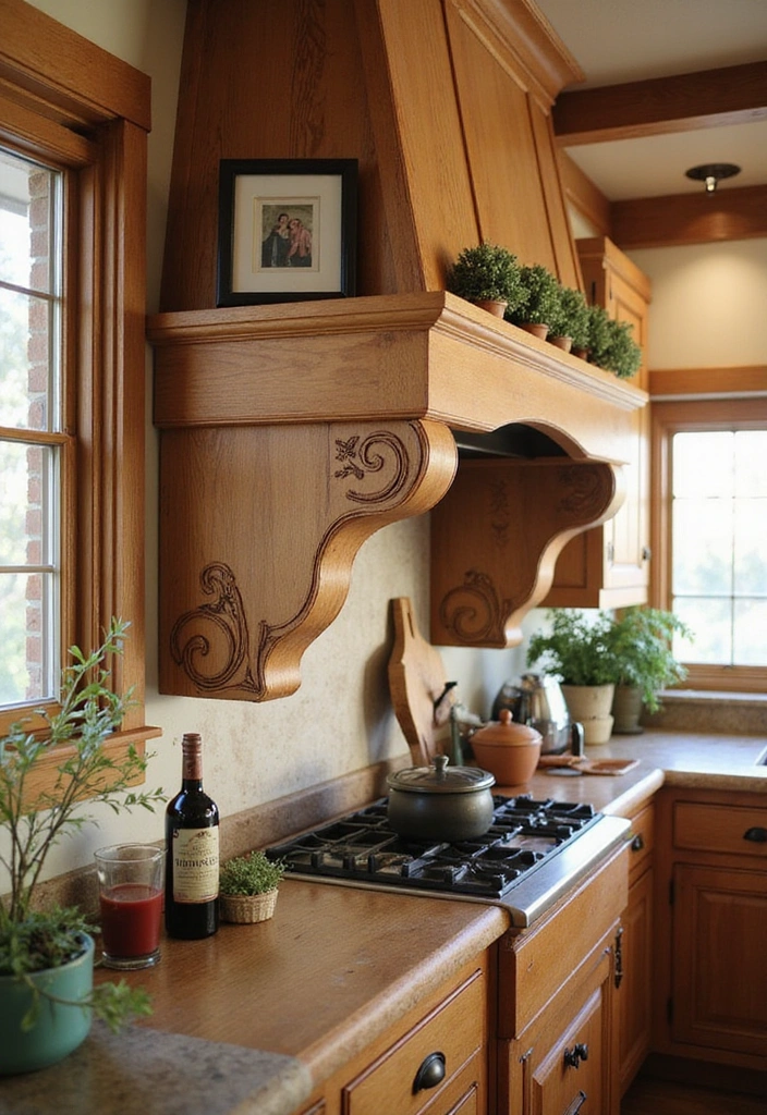 11 Kitchen Corbel Ideas That Are Both Functional and Stylish (You Won't Believe #7!) - 7. Unique Handmade Corbels