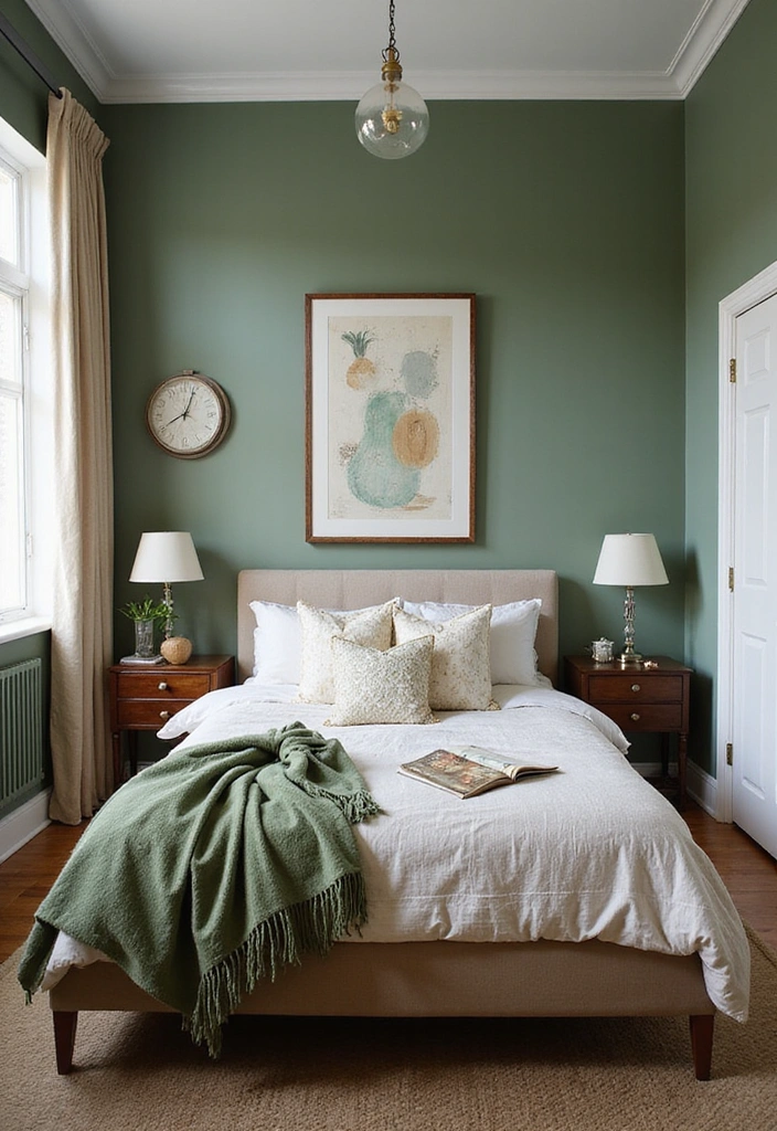 12 Affordable Sage Green Bedroom Makeovers That Will Blow Your Mind! - 11. Soft Eclectic