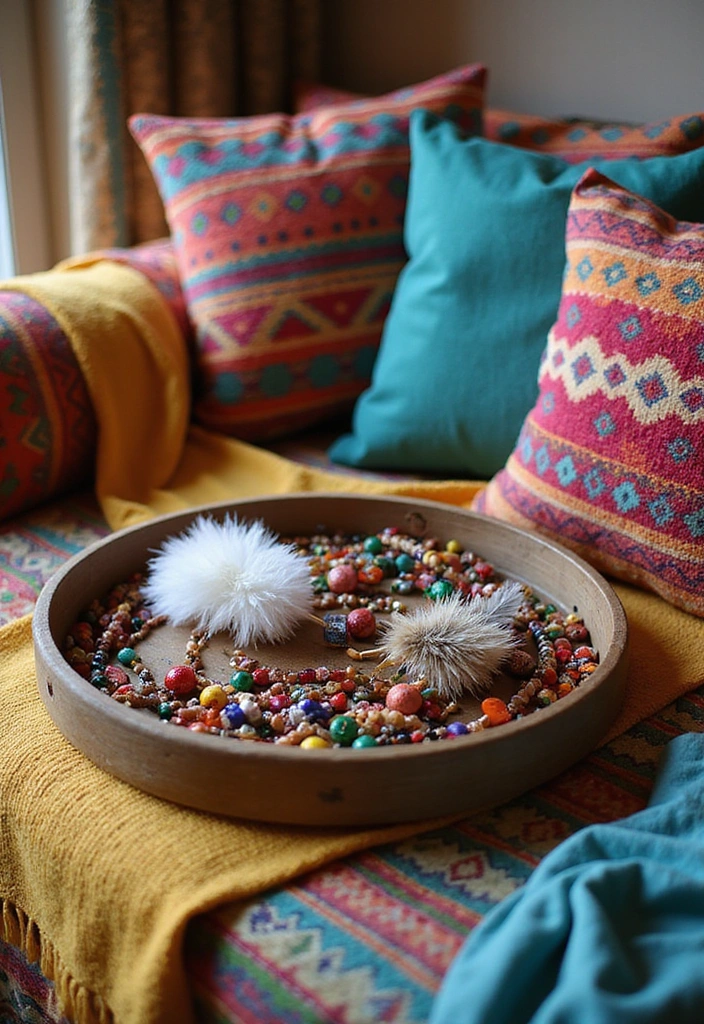 12 DIY Farmhouse Tray Ideas That Will Blow Your Mind (And They’re All Budget-Friendly!) - 10. Bohemian Style Tray