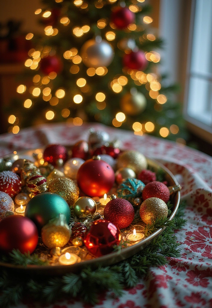 12 DIY Farmhouse Tray Ideas That Will Blow Your Mind (And They’re All Budget-Friendly!) - 12. Holiday-Themed Tray