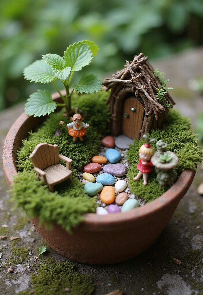 12 DIY Rock Garden Ideas That Are Surprisingly Easy to Create (And Budget-Friendly!) - 3. Tiny Fairy Garden