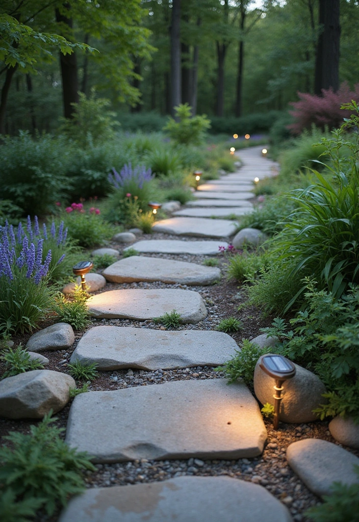 12 DIY Rock Garden Ideas That Are Surprisingly Easy to Create (And Budget-Friendly!) - 5. Rock Pathway