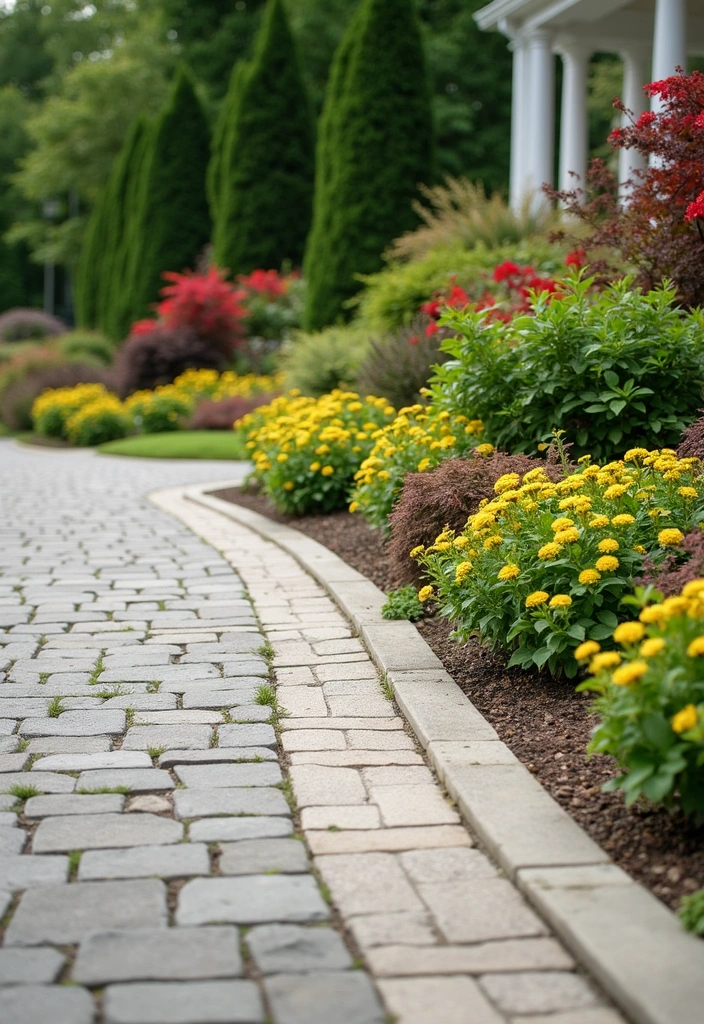 12 Decorative Driveway Edging Ideas to Enhance Your Home's Exterior (Don't Miss #5!) - 7. Beautiful Concrete Borders
