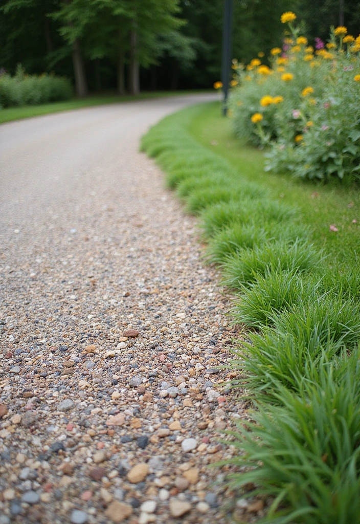 12 Decorative Driveway Edging Ideas to Enhance Your Home's Exterior (Don't Miss #5!) - 8. Elegant Gravel Edging