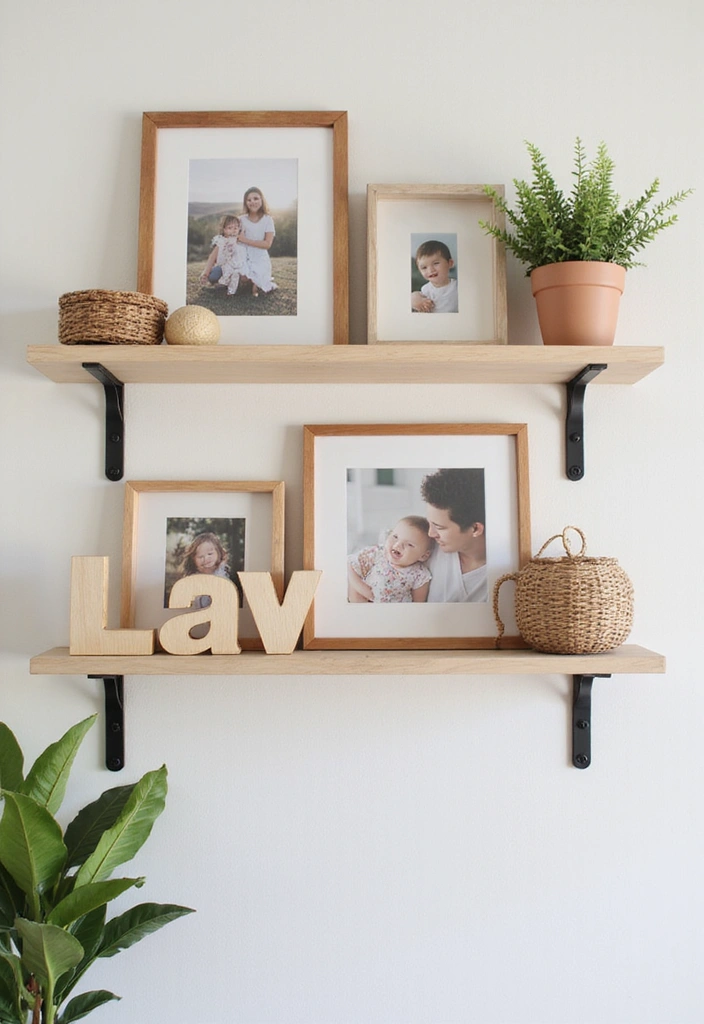 12 Playful Farmhouse Kids' Shelf Decor Ideas to Make Their Room Adorable! - 9. Personalized Name Displays