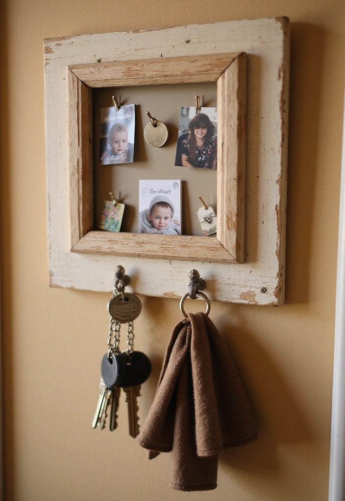 13 DIY Key Holders That Are So Easy, You'll Want to Make Them All! - 13. Photo Frame Key Holder