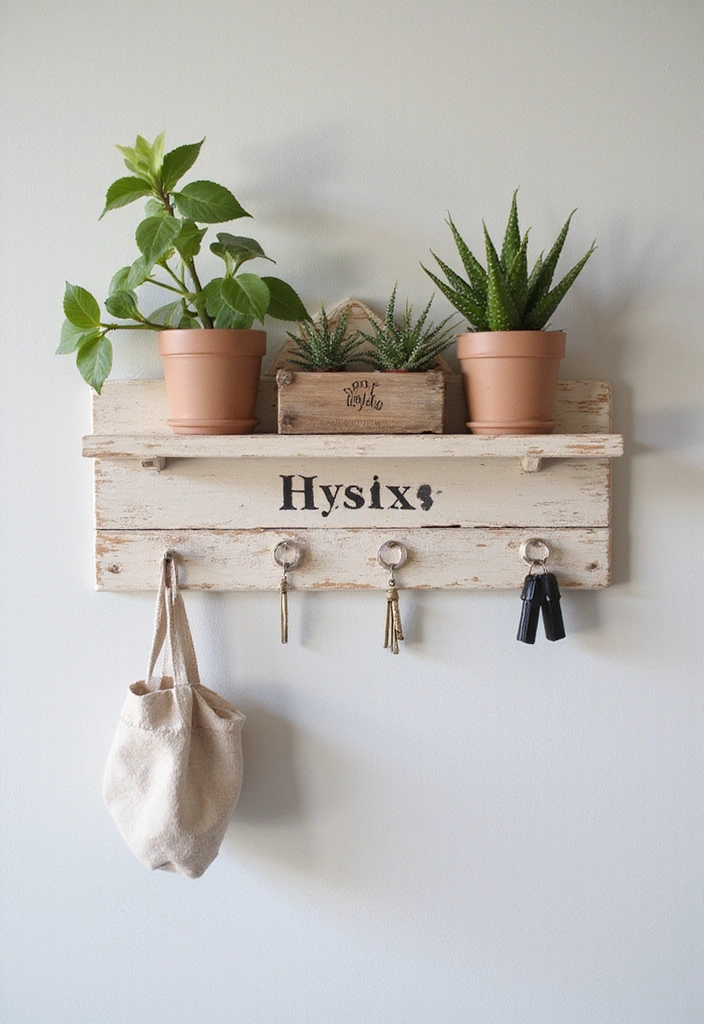 13 DIY Key Holders That Are So Easy, You'll Want to Make Them All! - 8. Painted Palette Key Holder with Hooks