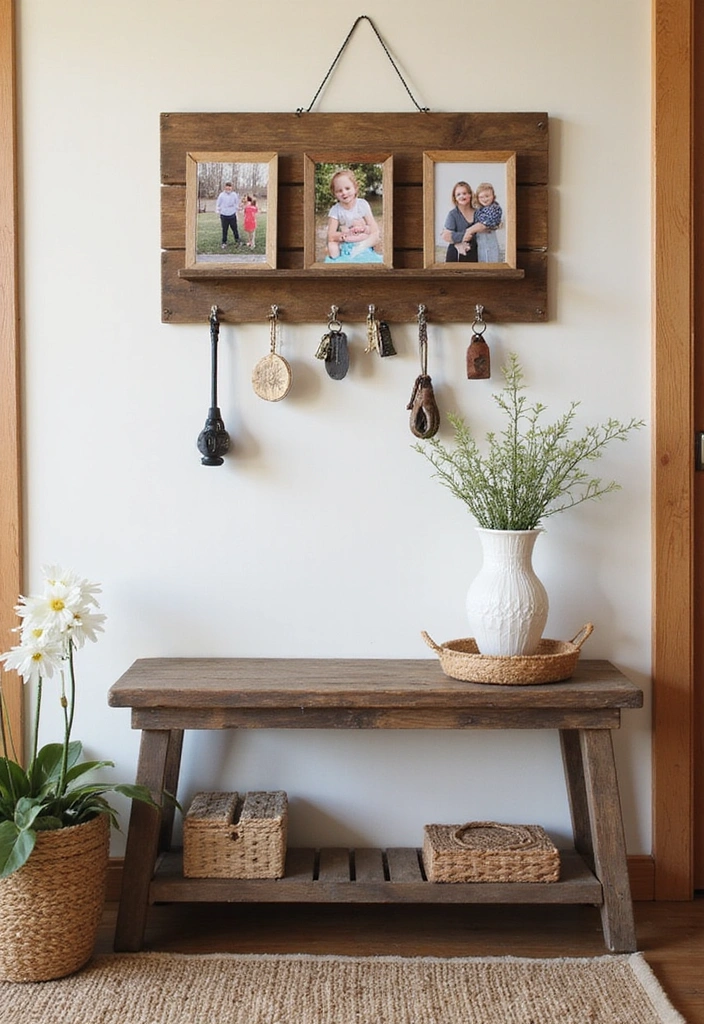 14 Entryway Key Holder Ideas That'll Make a Stunning First Impression (Don’t Miss #11!) - 3. Personalized with Family Photos