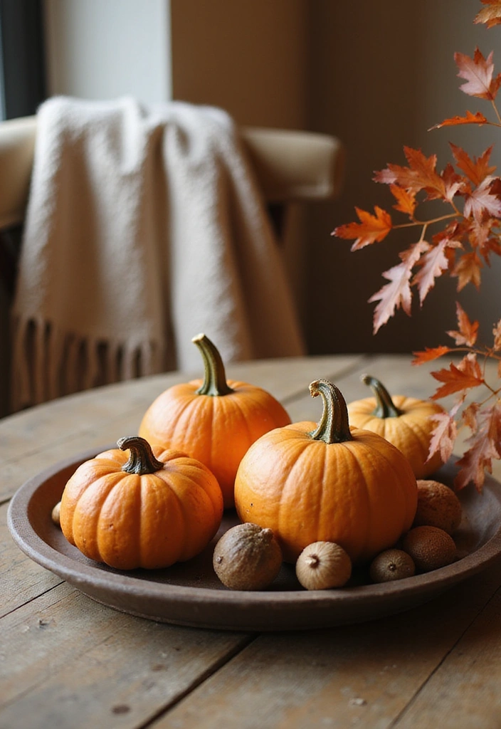 14 Farmhouse Entryway Tray Decor Ideas for a Welcoming First Impression (Wait Until You See #7!) - 3. Seasonal Decor