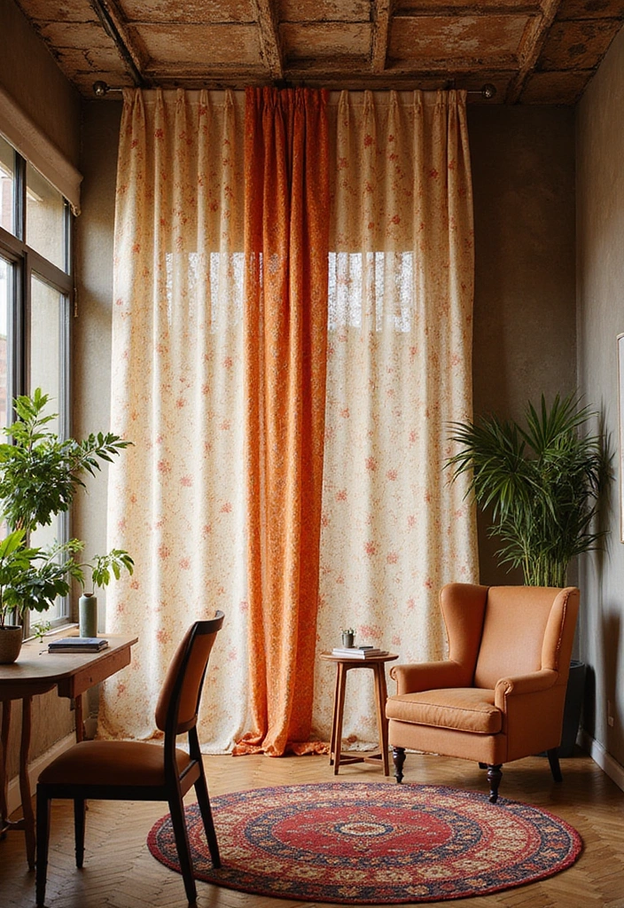 14 Portable Room Divider Ideas for Easy Space Customization (Perfect for Renters!) - 2. Chic Curtains: Fabric Barriers