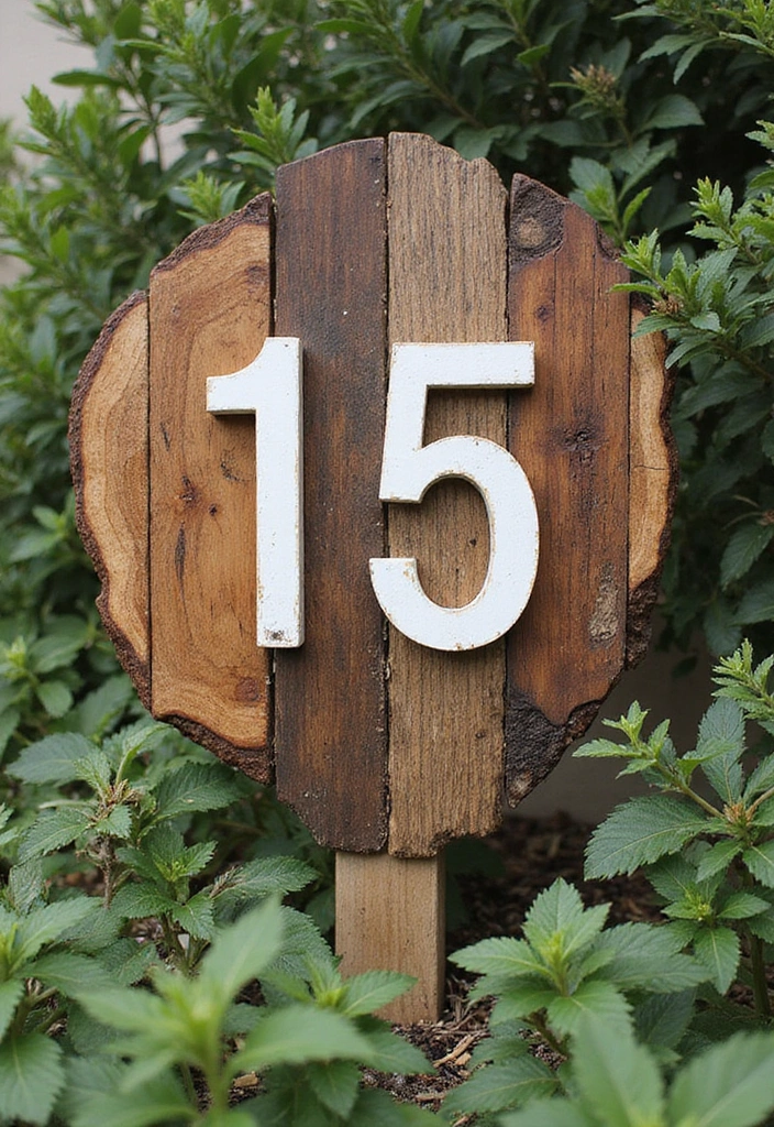 14 Stunning Custom House Numbers That Will Make Your Neighbors Jealous! - 10. Eco-Friendly Options