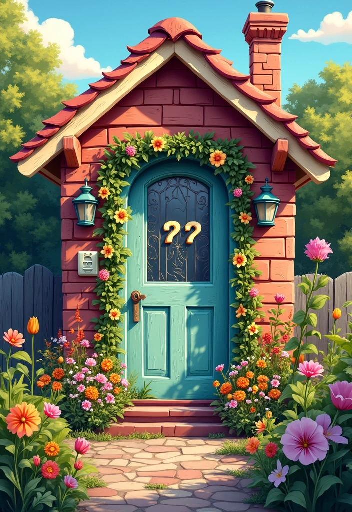14 Stunning Custom House Numbers That Will Make Your Neighbors Jealous! - 9. Whimsical and Playful Themes