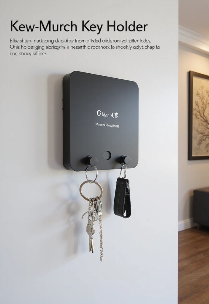 14 Themed Key Holder Ideas That Reflect Your Unique Personality and Style! - 13. Tech-Savvy Charging Key Holder