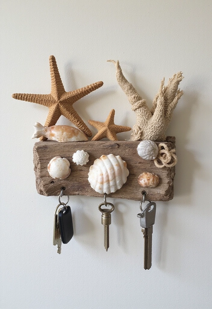 14 Themed Key Holder Ideas That Reflect Your Unique Personality and Style! - 2. Nautical Vibes for Sea Lovers