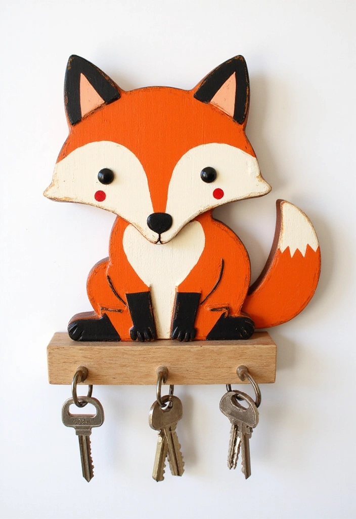 14 Themed Key Holder Ideas That Reflect Your Unique Personality and Style! - 4. Whimsical Animal Shapes