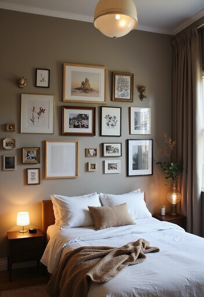 14 Wall Art Accent Wall Ideas That Will Leave You Speechless (Check Out #3!) - 1. Gallery Wall of Memories