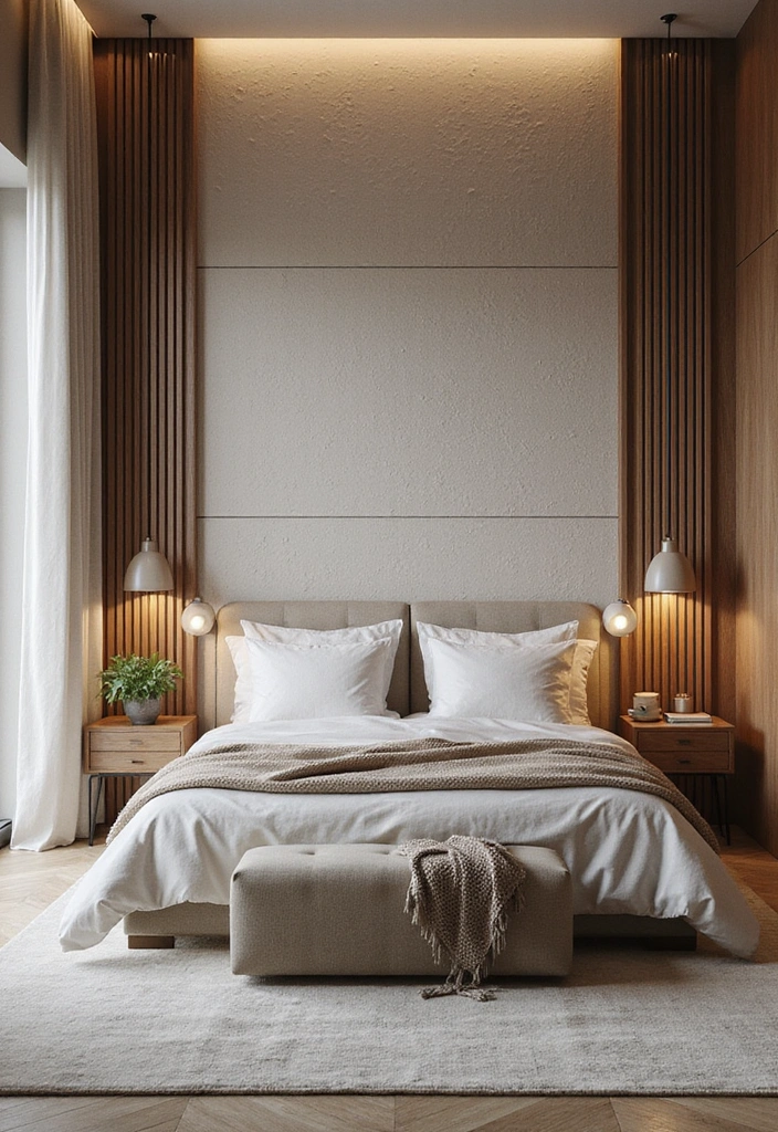 14 Wall Art Accent Wall Ideas That Will Leave You Speechless (Check Out #3!) - 4. Textured Wall Panels