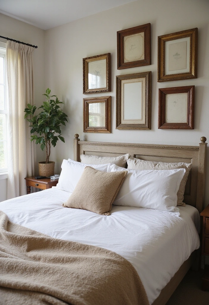 14 Wall Art Accent Wall Ideas That Will Leave You Speechless (Check Out #3!) - 8. Vintage Finds and Farmhouse Vibes