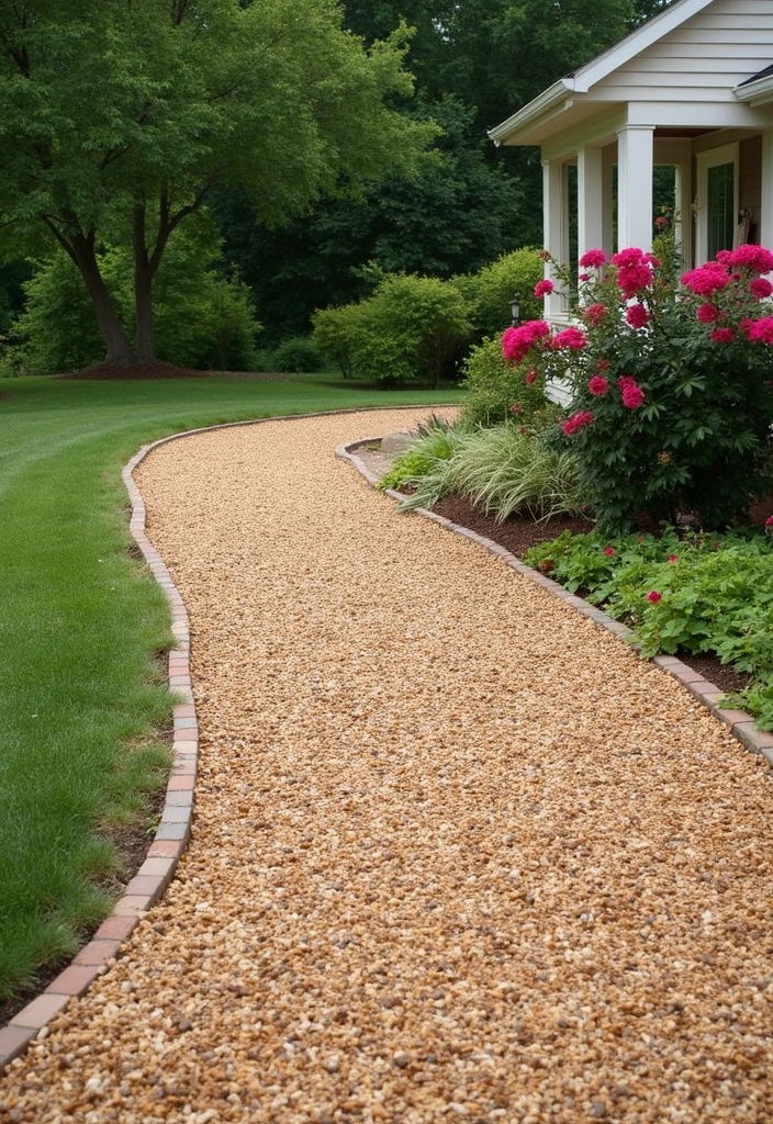 14 Wooden Driveway Edging Ideas That Add a Rustic Charm to Your Home! - 11. Wood Chips or Mulch Edging